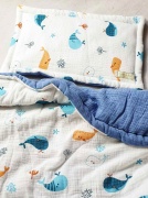 Set chăn ga gối đệm bằng vải muslin vải xô mềm mại